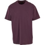 Tričko oversize z těžké bavlny Build your Brand BY102 plum purple
