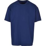 Tričko oversize z těžké bavlny Build your Brand BY102 dark blue