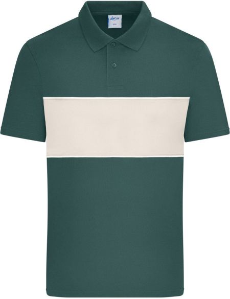 Polokošile unisex bio Colour-Block Daiber 8050 black/sandstone