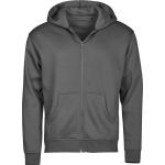 Mikina pánská s kapucí na zip Urban Tee Jays TJ5154 powder grey