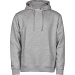 Mikina pánská s kapucí Power Tee Jays TJ5102 heather grey