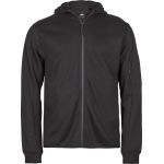 Mikina s kapucí na zip Athletic Tee Jays TJ5706 black
