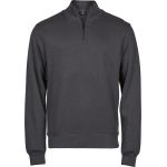 Mikina interlock s 1/4 zipem Tee Jays TJ5506 dark grey