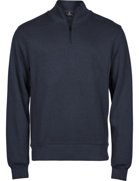 Mikina interlock s 1/4 zipem Tee Jays TJ5506 black