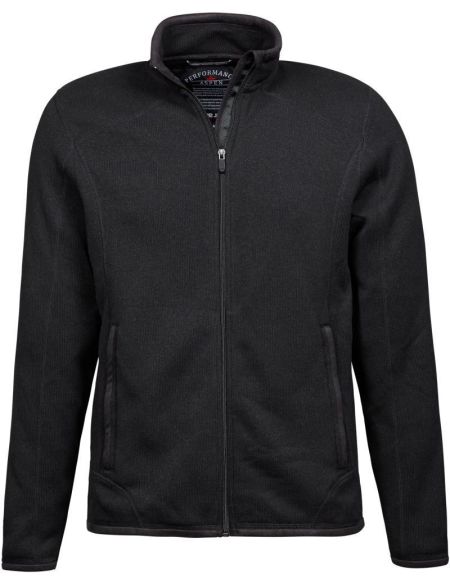 Men's sweatshirt melange fleece Tee Jays TJ9615 black