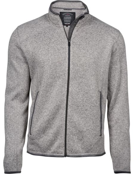 Men's sweatshirt melange fleece Tee Jays TJ9615 black