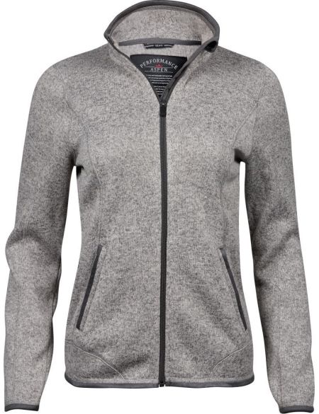 Women's sweatshirt melange fleece Tee Jays TJ9616 black