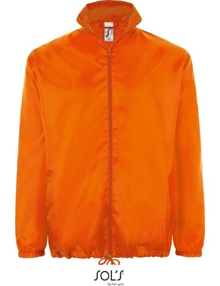 Sols Shift white unisex windbreaker