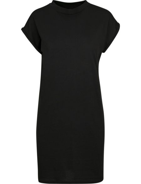 T-shirt dress with stand-up collar Build your Brand BY101 black