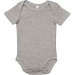Dětské body z bio bavlny Babybugz BZ10 heather grey melange