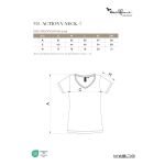 Women's T-shirt with a deeper neckline Malfini Action V-Neck 701 white