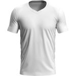 Tričko pánské s elastenem a výstřihem do V Stedman Stretch-T V-neck white