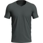 Tričko pánské s elastenem a výstřihem V Stedman Stretch-T V-neck slate grey