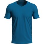 Tričko pánské s elastenem a výstřihem do V Stedman Stretch-T V-neck king blue