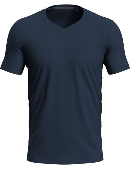 Men's T-shirt with V-neck Stedman Stretch-T V-neck white