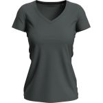 Tričko dámské s elastenem a výstřihem do V Stedman Stretch-T V-neck Women slate grey