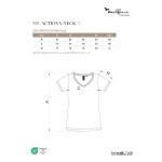 Tričko dámské s hlubším výstřihem Malfini Action V-Neck 701 formula red