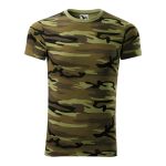 Tričko unisex Malfini Camouflage 144 camouflage green