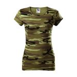Tričko dámské Malfini Camo Pure C22 camouflage green