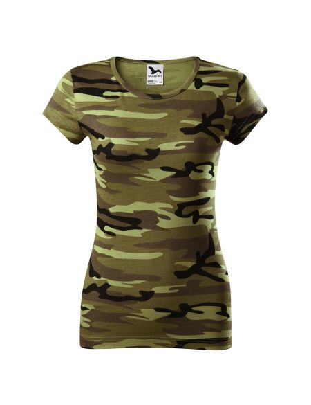 Tričko dámské Malfini Camo Pure C22 camouflage grey