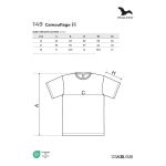 Tričko dětské Malfini Camouflage 149 camouflage grey