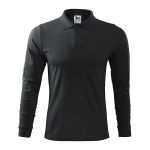 Polokošile pánská dl. rukáv Malfini Single J. LS 211 ebony gray