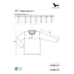 Polokošile pánská dl. rukáv Malfini Pique Polo LS 221 námořní modrá