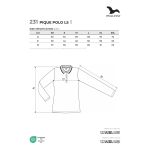 Polokošile dámská dl. rukáv Malfini Pique Polo LS 231 bílá