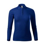 Women's long-sleeved polo shirt Malfini Pique Polo LS 231 white