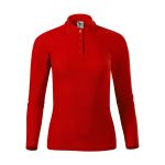 Damen Langarm-Poloshirt Malfini Pique Polo LS 231 weiß