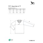 Polokošile dětská dl. rukáv Malfini Pique Polo LS 241 červená