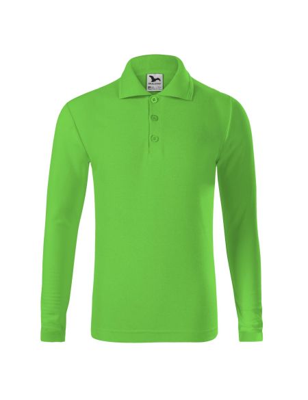Polokošile dětská dl. rukáv Malfini Pique Polo LS 241 bílá