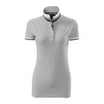 Polokošile dámská Malfini Collar Up 257 silver grey