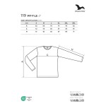 Tričko pánské dl. rukáv Malfini FIT-T LS 144 červená
