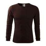 Tričko pánské dl. rukáv Malfini FIT-T LS 144 kávová