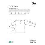 Kinder Langarm T-Shirt Malfini Fit-T LS 121 weiß