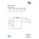 Tričko dětské s dlouhým rukávem Malfini Fit-T LS 121 červená