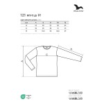 Kinder Langarm T-Shirt Malfini Fit-T LS 121 weiß