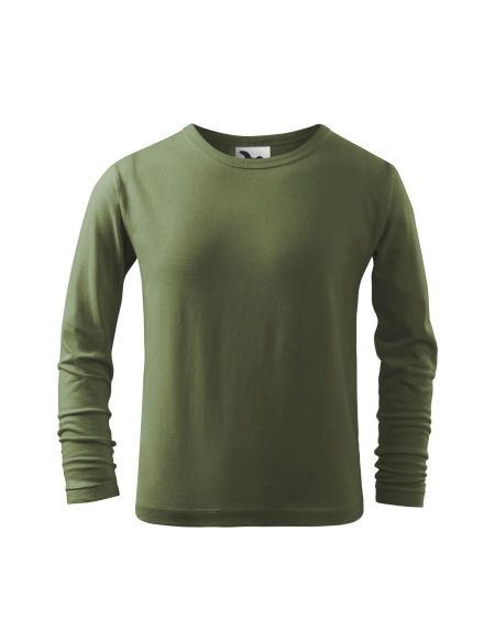 Kinder Langarm T-Shirt Malfini Fit-T LS 121 weiß