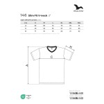 Tričko pánské Malfini Slim Fit V-Neck 146 královská modrá