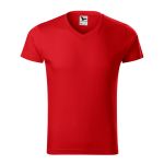 Herren T-Shirt Malfini Slim Fit V-Ausschnitt 146 weiß