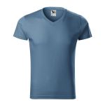Men's T-shirt Malfini Slim Fit V-Neck 146 white