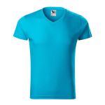 Herren T-Shirt Malfini Slim Fit V-Ausschnitt 146 weiß