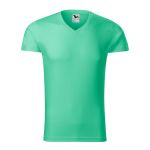 Herren T-Shirt Malfini Slim Fit V-Ausschnitt 146 weiß