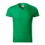 Herren T-Shirt Malfini Slim Fit V-Ausschnitt 146 weiß