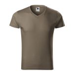 Herren T-Shirt Malfini Slim Fit V-Ausschnitt 146 weiß