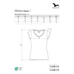 Tričko dámské Malfini Fit V-Neck 162 bílá