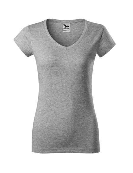 Damen T-Shirt Malfini Fit V-Ausschnitt 162 weiß