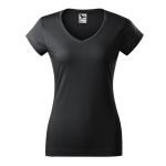 Tričko dámské Malfini Fit V-Neck 162 ebony gray