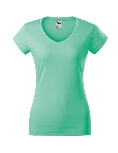 Women's T-shirt Malfini Fit V-Neck 162 white